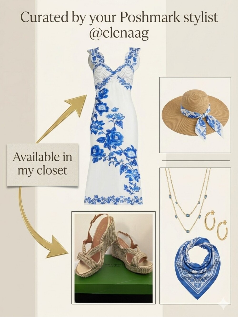 FARM Rio White Floral Linen Midi Dress - SIZE M | Summer Party Wedding Event - Picture 11 of 11